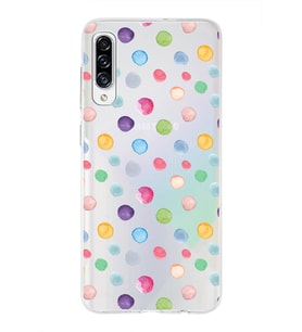 PrintiFy Samsung Galaxy A30s ile Uyumlu 1mm Slim Fit Water Color 6 Baskılı Şeffaf  Kılıf