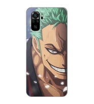 Xiaomi Redmi Note 10 / Note 10S Uyumlu One Piece Zoro Tasarımlı Şeffaf Telefon Kılıfı