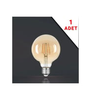 Rustik Led Ampül E27 Duy G95 Glop Model 1 Adet 4 Watt