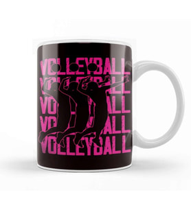 Volleyball Players Girl Ball Sports Team Beach Volleyball Kupa Bardak Porselen