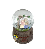 Happiness And Warm - Sevimli İhtiyar Çift Işıklı ve Müzikli Kar Küresi