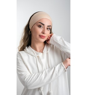 Sütlü Kahve Bandana Saç Bandı Viskon Düz 3012_26