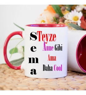 Teyze Anne Gibi Ama Daha Cool (Kırmızı)