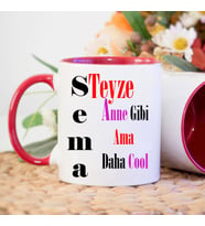 Teyze Anne Gibi Ama Daha Cool (Kırmızı)