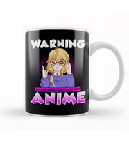 Warning May Spontaneously Start Talking Anime Kupa Bardak Porselen