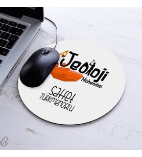 İsimli Jeoloji Mühendisi Temalı Yuvarlak Mousepad