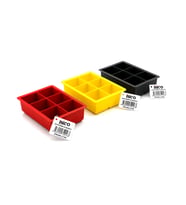 6 Bölmeli Kare Buz Kalıbı - Silikon - Renkli