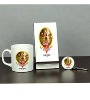 Fotoğraflı Anneye Hediye Üçlü Set (Kupa + Telefon Standı + Anahtarlık)