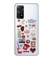 Xiaomi Redmi Note 12 PRO 4G Uyumlu Lana Del Rey Sticker Tasarımlı Şeffaf Telefon Kılıfı