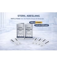 Steril Abeslang 100'Lü 2 Paket Tek Tek Paketli Ahşap Dil Basacağı Spatula Toplam 200 Adet
