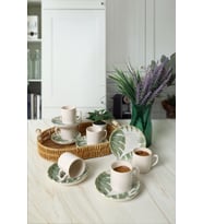 Keramika Forest Nordic Kahve Takımı 12 Parça 6 Kişilik 23052-54
