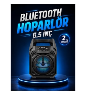 Şarjlı Taşınabilir Bluetooth Hoparlör – TWS, FM Radyo, USB ve Micro SD Desteği