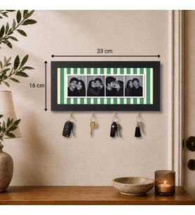 Kişiye Özel Photobooth Yatay Çerçeveli Anahtarlık – Sage