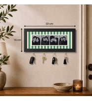 Kişiye Özel Photobooth Yatay Çerçeveli Anahtarlık – Sage