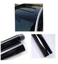 Piano Black Siyah Hava Kanallı Parlak Koruma Jelatinli Folyo 30cm X 3 Metre