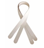 Angel Çanta Aksesuar 80X2.4 Cm, Tek Kat Suni Deri Krem Renk Çift Sap