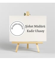 Kişiye Özel İroka Ayaklı Masa Üstü İsimlik