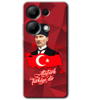 Redmi Note 13 Pro 4G Kılıf HD Desen Baskılı Kılıf - Atatürkiye