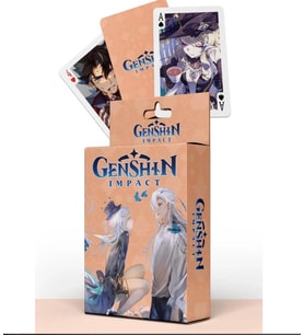 İskambil Kağıdı Anime Genshin Poker Oyun Kartı 54 Adet İskambil Destesi