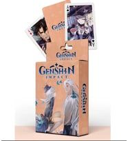 İskambil Kağıdı Anime Genshin Poker Oyun Kartı 54 Adet İskambil Destesi