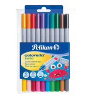 Pelikan Keçeli Kalem Colorella 2 Li Uç 20 Renk 10 Lu 949 511