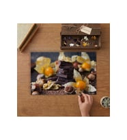 Çikolata ve Fındık Tasarımı 240 parça Ahşap Puzzle Ahşap Kutuda MP07942