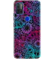 Reeder P13 Blue Max Pro Kılıf Silikon Desen Colurful Mandala 1667