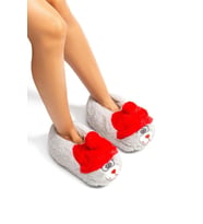 Twigy EE0534 TW GRİSO Kadın Hayvanlı Panduf Gri 36-41