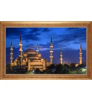 EV İŞYERİ OFİS İÇİN ALTIN ÇERÇEVELİ PASPARTULU TABLO S197