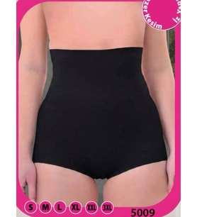 Siyah Kadın Yüksek Bel Toparlayıcı Korse Külot S-3XL 5009