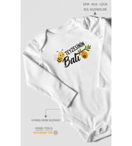 Teyzesinin Balı Uzun Kollu Bebek Body %100 Pamuk