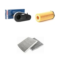 Bosch Filtre Bakım Seti BMW 5 SERİSİ F10 530 d Dizel 2011-2016 Hava + Yağ F. + Polen Filtre Bosch