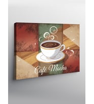 Kanvas Tablo Cafe Mocha Posteri