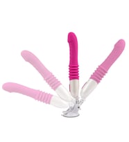 Hızlı Express Usb Şarjlı Silikon Otomatik  Makinesi Vantuzlu Vibratör Dildo Penis