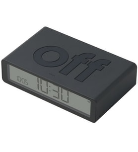 Lexon Flip Klasik Şarj Edilebilir Alarm Saat Koyu Gri LR157G3