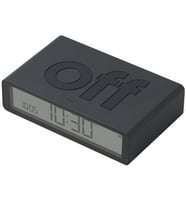 Lexon Flip Klasik Şarj Edilebilir Alarm Saat Koyu Gri LR157G3