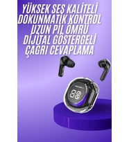 Yeni Nesil Bluetooth Kulaklık Dijital Göstergeli Gaming Dokunmatik 5.3 Kablosuz
