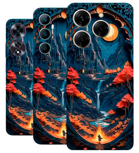 Tüm Telefon Modellerine Uyumlu HD Desen Baskılı Telefon Kılıfı - 5702