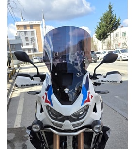 MOTOCAM Honda Africa twin CRF 1100 L4 Ön Cam 2023-2026 Model 54cm Siyah Renkli 4mm UZUN