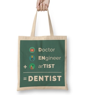 Doctor Engineer Artist Dentist 018 Bez Çanta Uzun Saplı