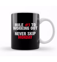 Rule Number One To Working Out Never Skip Monday Kupa Bardak Porselen