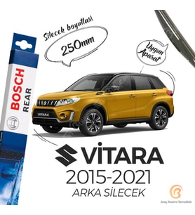 Bosch Rear Arka Silecek Suzuki Vitara 2015-2021 ile uyumlu (Siyah)