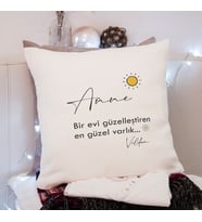 Anne Tasarımlı Yastık Kişiye Özel