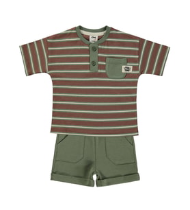 Civil Baby Cepli 6-18 Ay Takım - Haki