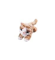 Miyavlayan Sesli Kedi Peluş Oyuncak Uyku Arkadaşı Hediyelik Peluş Yatan Kedi 35 cm (Çok Renkli)