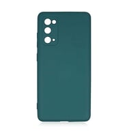 Coverzone Samsung Galaxy S20 FE ?le Uyumlu K?l?f Z-Mara Lansman Vieri Tam Koruma Arka Kapak Kamera Koruma �?k?nt?l? P�r�zs�z Y�zey Koyu Ye?il