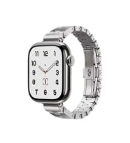Apple Watch 44mm Uyumlu Zore KRD-150 Metal Kordon (Gümüş)