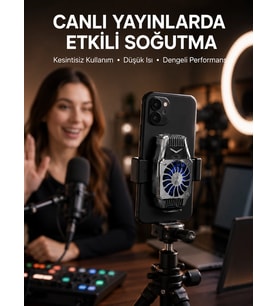 Telefon Soğutucu Fan Güçlü Hava Akışı İle Etkili Soğutma