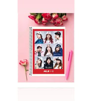 Twice Defter 1 Adet Özel Tasarım A4 Boyutu Telli Kareli Defter 21*29 Cm