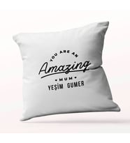 Kişiye Özel You are an Amazing Mum Beyaz Kare Yastık